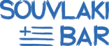 Logo de Souvlaki Bar, restaurant situé au 1900 boulevard Jacques Tetreault, Laval, QC, avec un accent sur la cuisine grecque et l'accessibilité du stationnement.