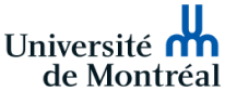 Logo de l'Université de Montréal, institution académique située à Laval, en lien avec les options de stationnement à proximité.