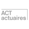 Logo de l'entreprise ACT actuaires, représentant des services en actuariat, en lien avec le stationnement sécurisé à Espace Montmorency, Laval.